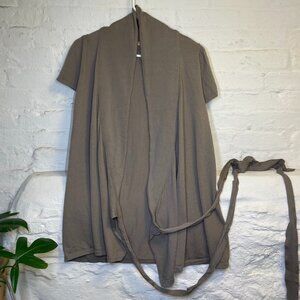 unique vintage grey tie cardigan